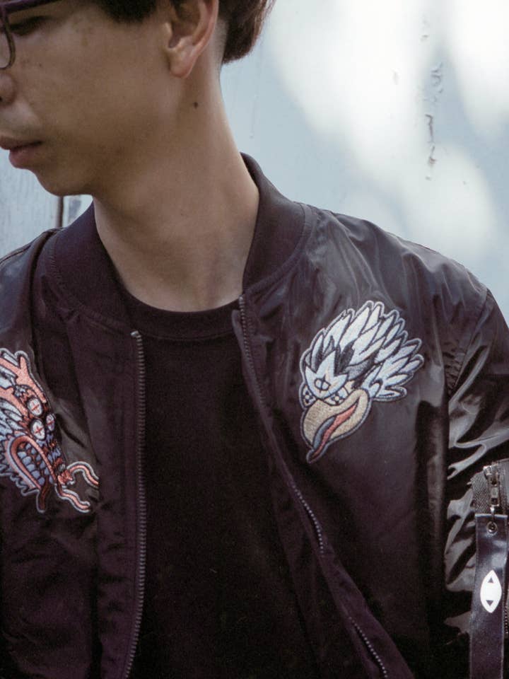 1% Talent - Wholesale Bomber Jacket - Women's - 1%talent Dragon + Eagle Bomber Jacket7