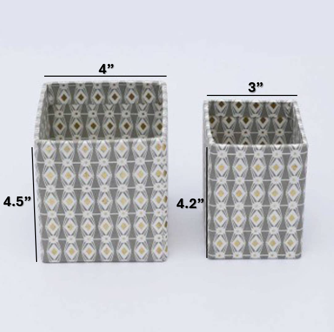 ExpoBazaar - Wholesale Pen & Pencil Holder - Pen Holder | Geometric Square Pen Stand | Set of 23