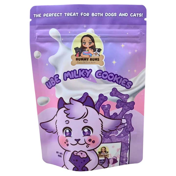 Ube Milky Cookies for wholesale by Nummy Nums Organic Pet Treats Kapolei LLC