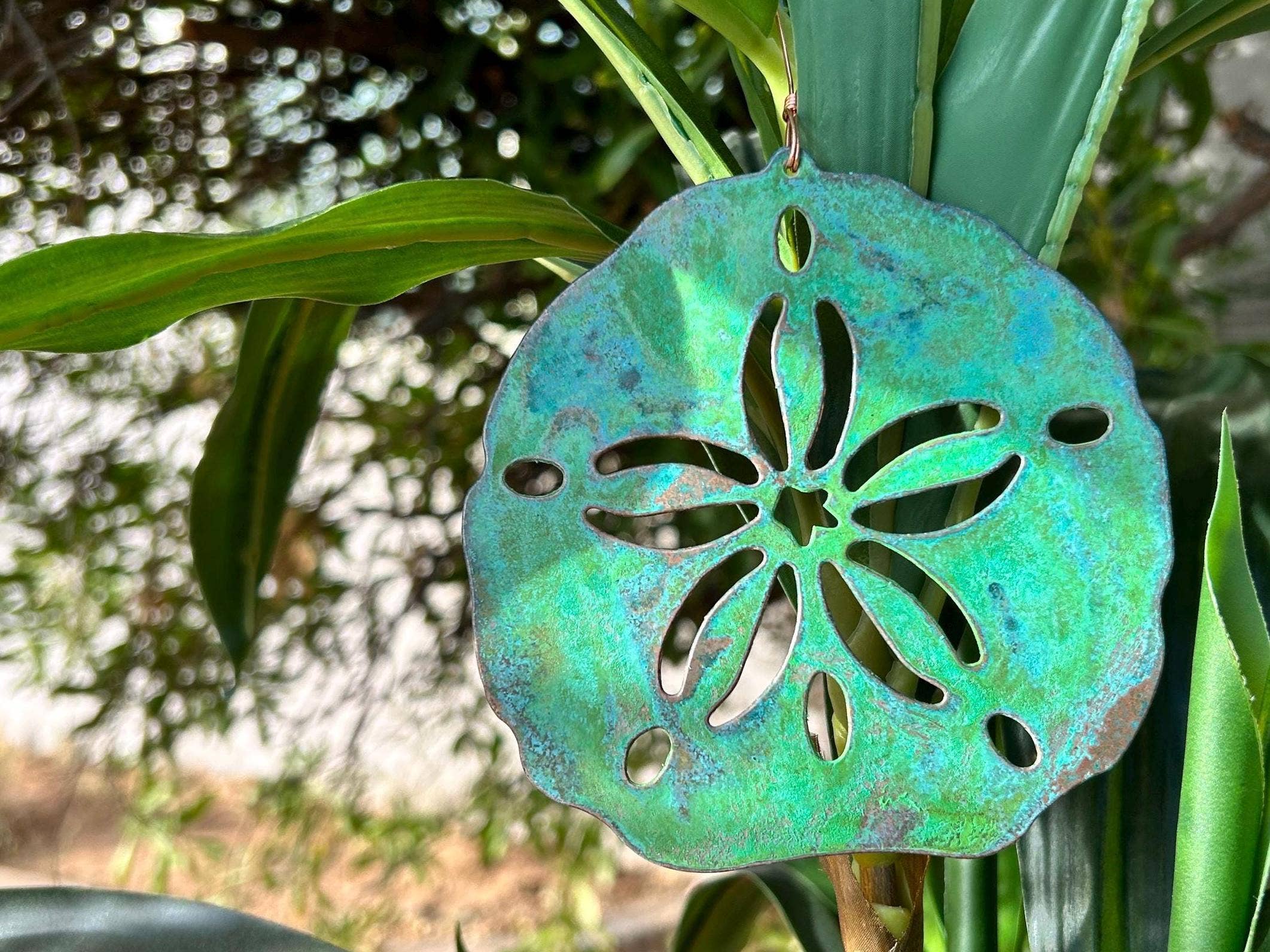 Dos Damas Designs - Wholesale Ornament - Sand Dollar Copper Christmas Ornament3