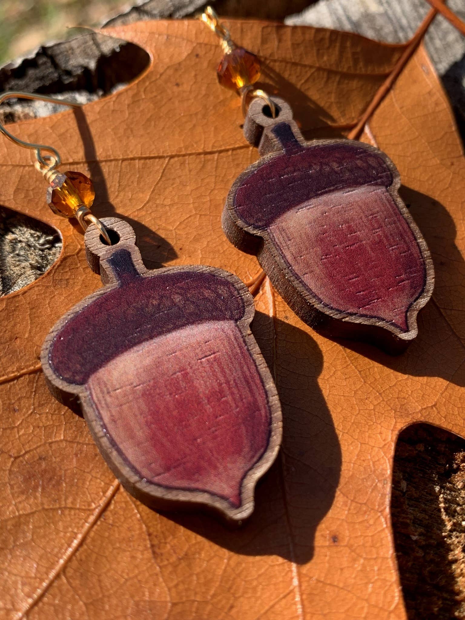 Opal's Art - Wholesale Dangle Earrings - Acorn Dangles1