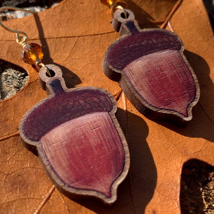 Opal's Art - Wholesale Dangle Earrings - Acorn Dangles1