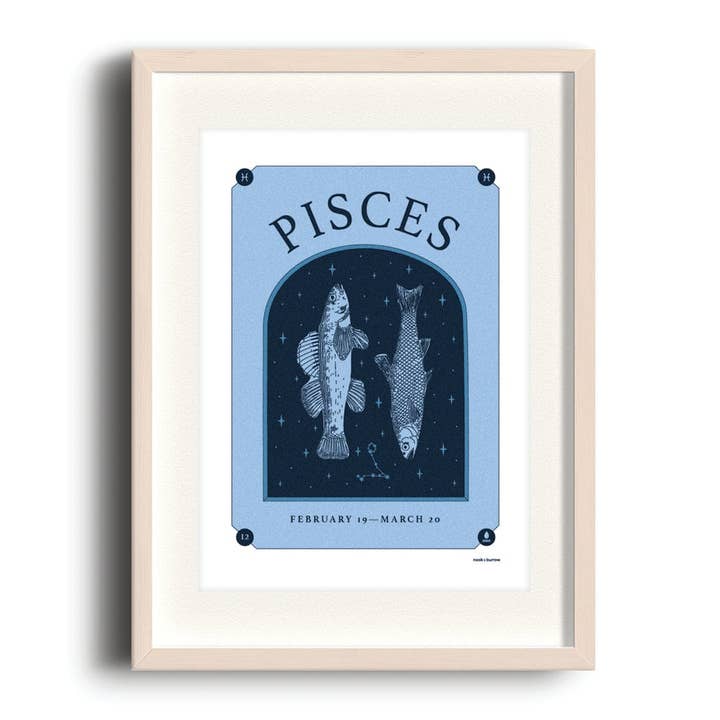 Pisces | A4 print for wholesale by Nook & Burrow