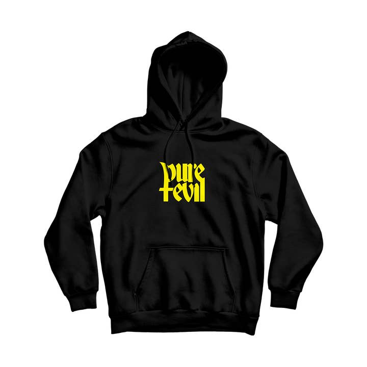 Pure Evil Black Hoodie for wholesale by Rude Records