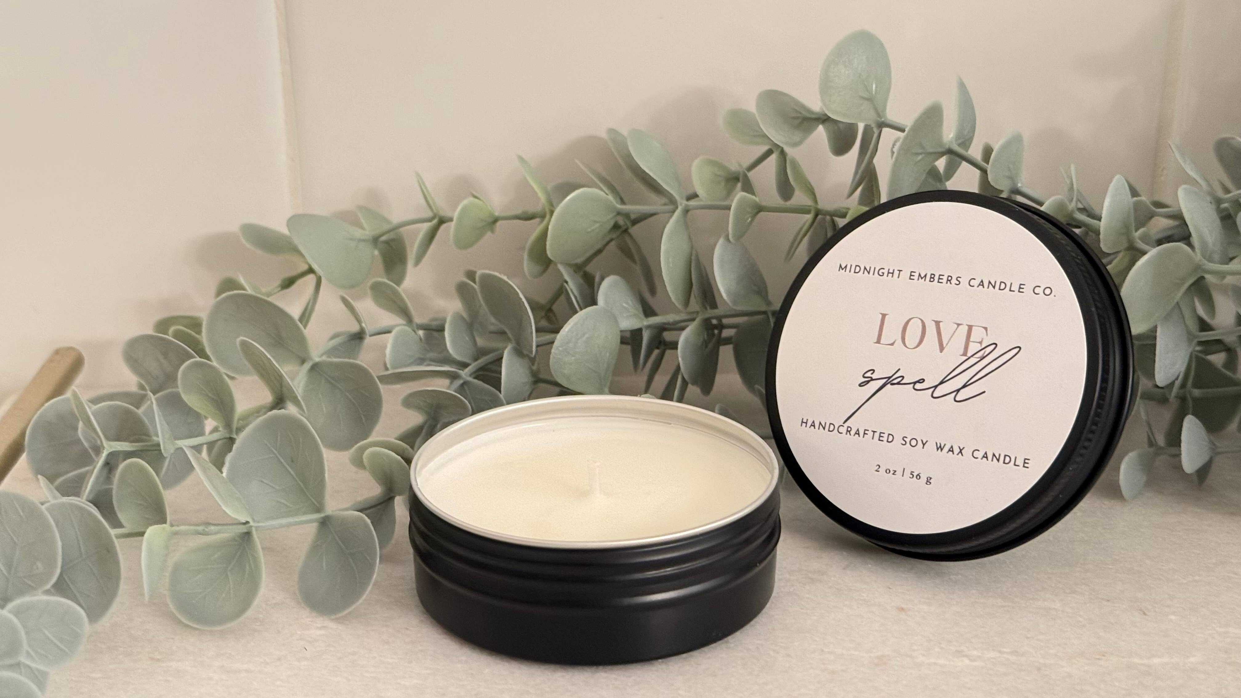 Midnight Embers Candle Co. - Wholesale Jar/Filled Candle -  2 oz. | Travel Tin Candles | Hand poured | Event Favors7