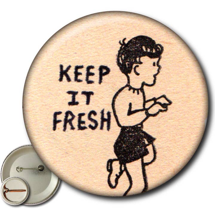 Keep It Fresh – Pin for wholesale by Static Cat Studio