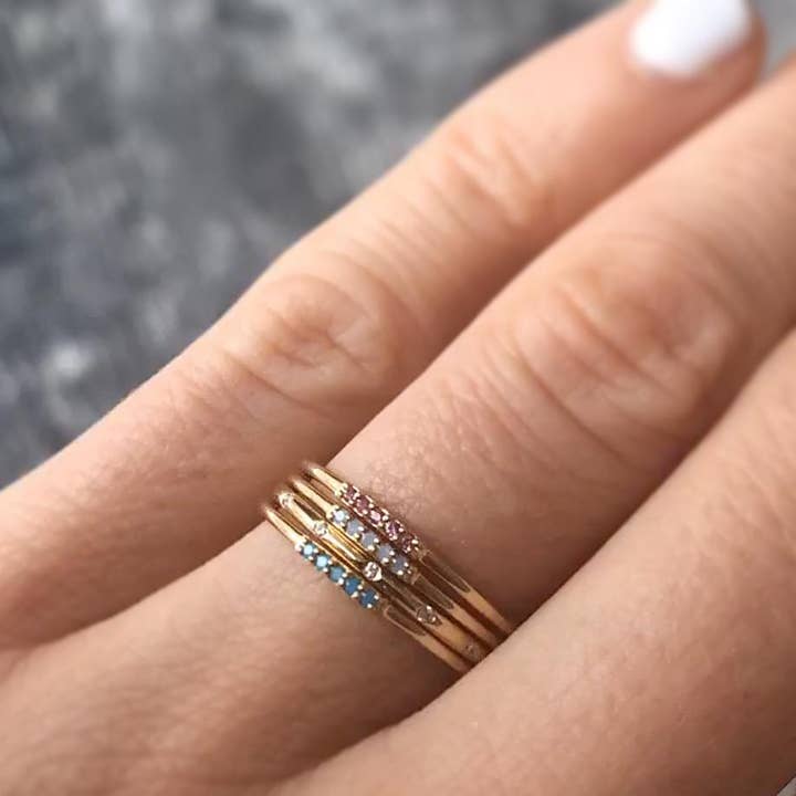 La Kaiser - Wholesale Multi-Stone Ring - Solid Gold Diamond Eternity Band2