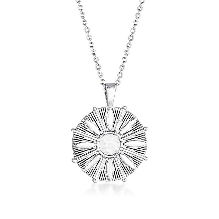 FREESTONE SUN NECKLACE | SILVER for wholesale by EL&RO Jewellery