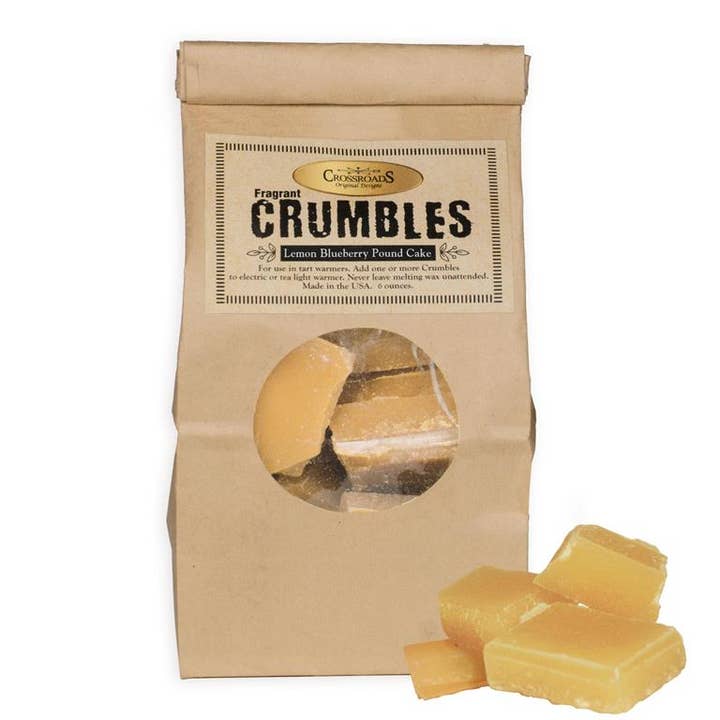 Lemon Blueberry Pound Cake - Crumbles for wholesale by Crossroads Original Designs