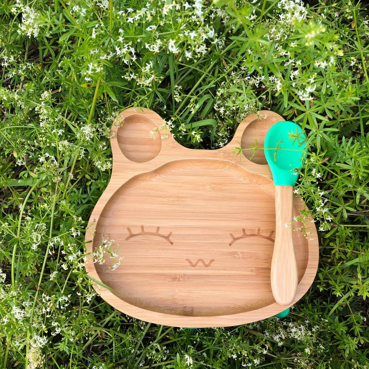 Summerville organic - Wholesale Dinnerware Set - Kids & Baby - Kids Bamboo Tableware Rabbit Green1