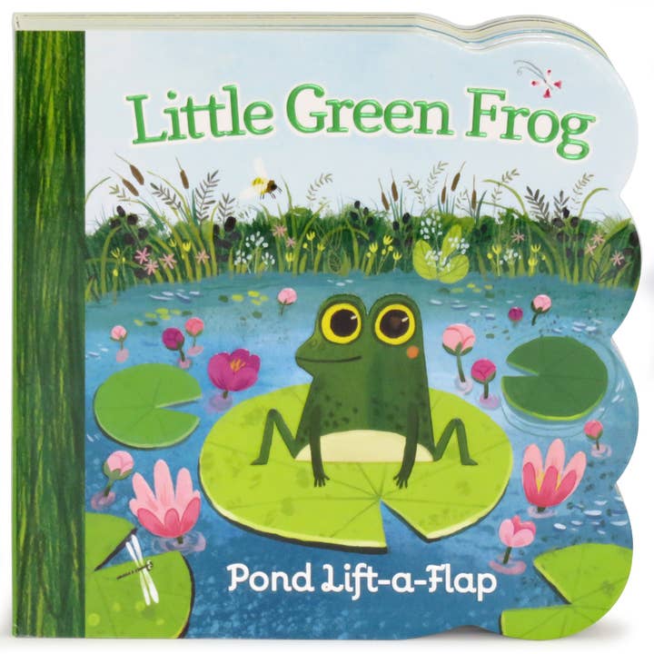 Little Green Frog Lift-a-Flap Board Book for wholesale by Cottage Door Press