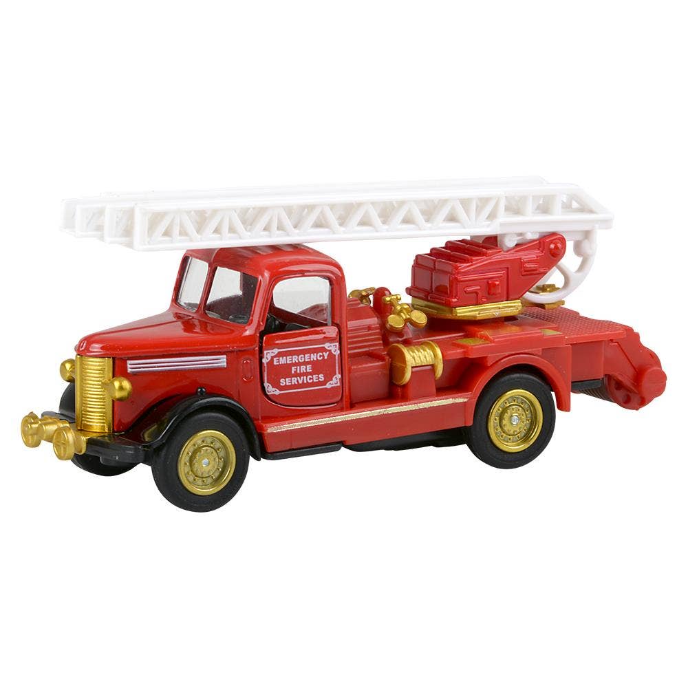 The Toy Network - Wholesale Toy Car/Truck - Kids - 5" Diecast Pull Back Classic Fire Truck7