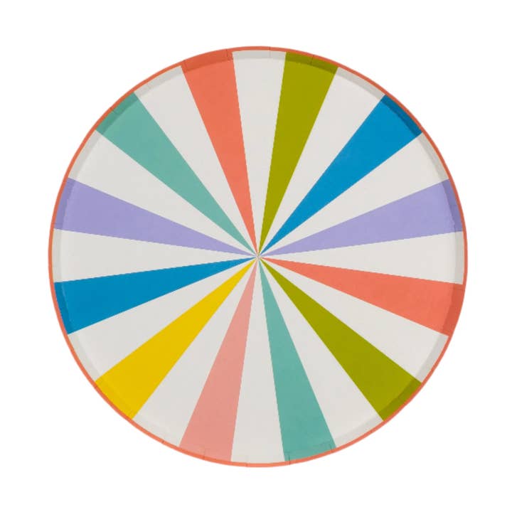 SUM25-DNP2- Assiettes de Dîner Amusement Estival pour la vente par Gatherings by Curated Paperie