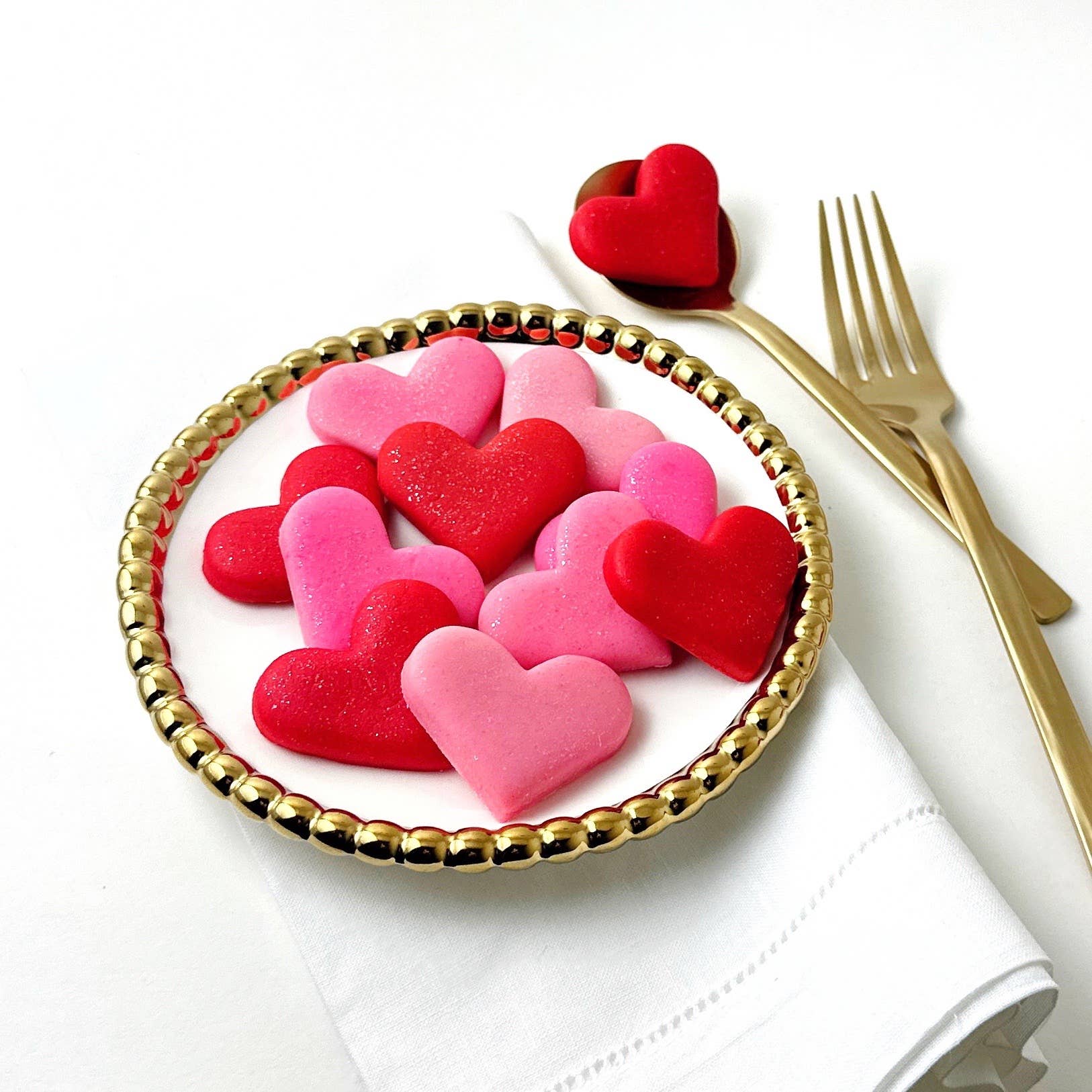 marzipops - Wholesale Hard Candy - Gourmet Marzipan Valentine's Candy Glitter Hearts3