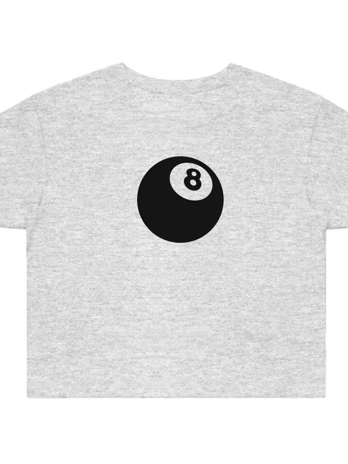 "Eight-Ball" Street Crop-T-Shirt für den Großhandel von Amp'd Apparel Company