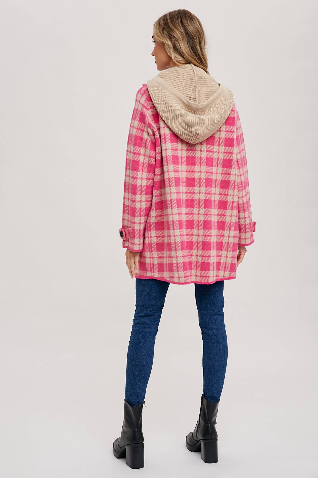 Bluivy - Wholesale Jacket - Women's - PLAID HOODIE JACKET10