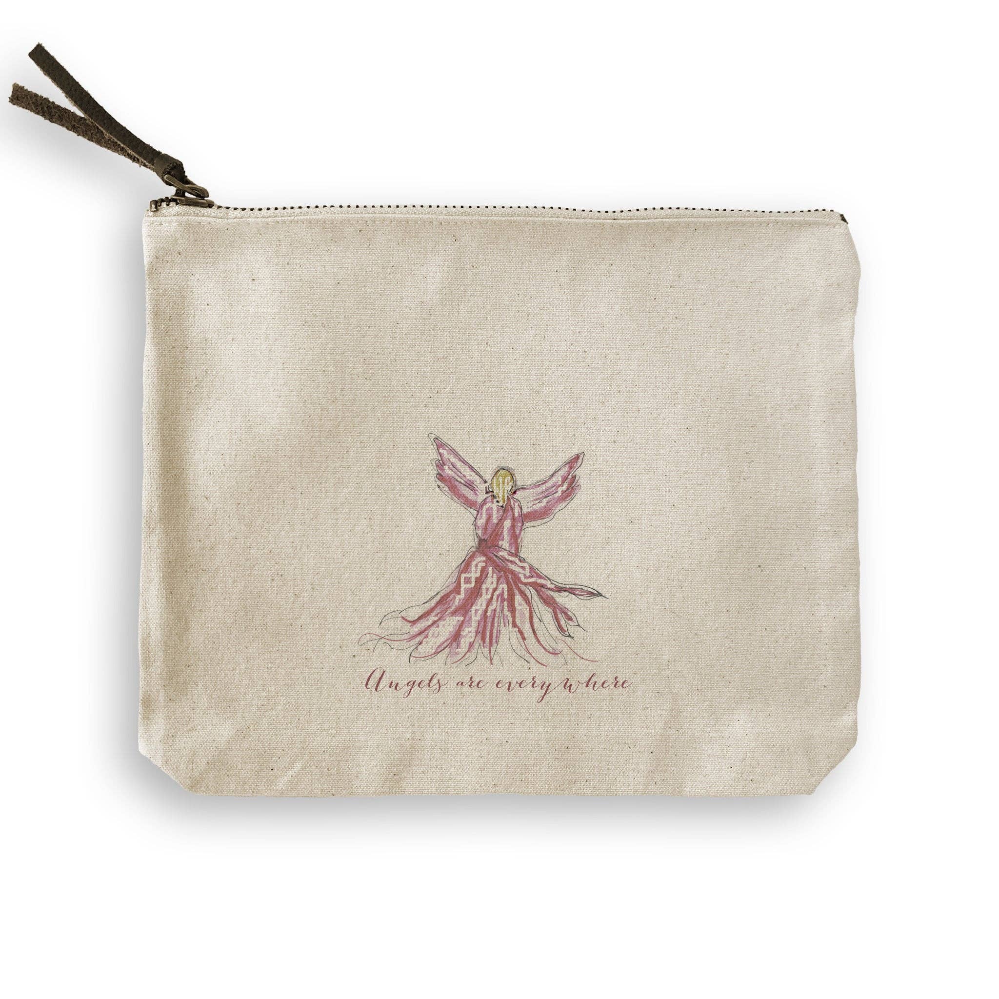 French Graffiti – Engroshandel Viskestykke – Pink Whispy Engel med Engle Er Overalt7