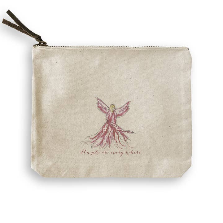 French Graffiti – Engroshandel Viskestykke – Pink Whispy Engel med Engle Er Overalt7