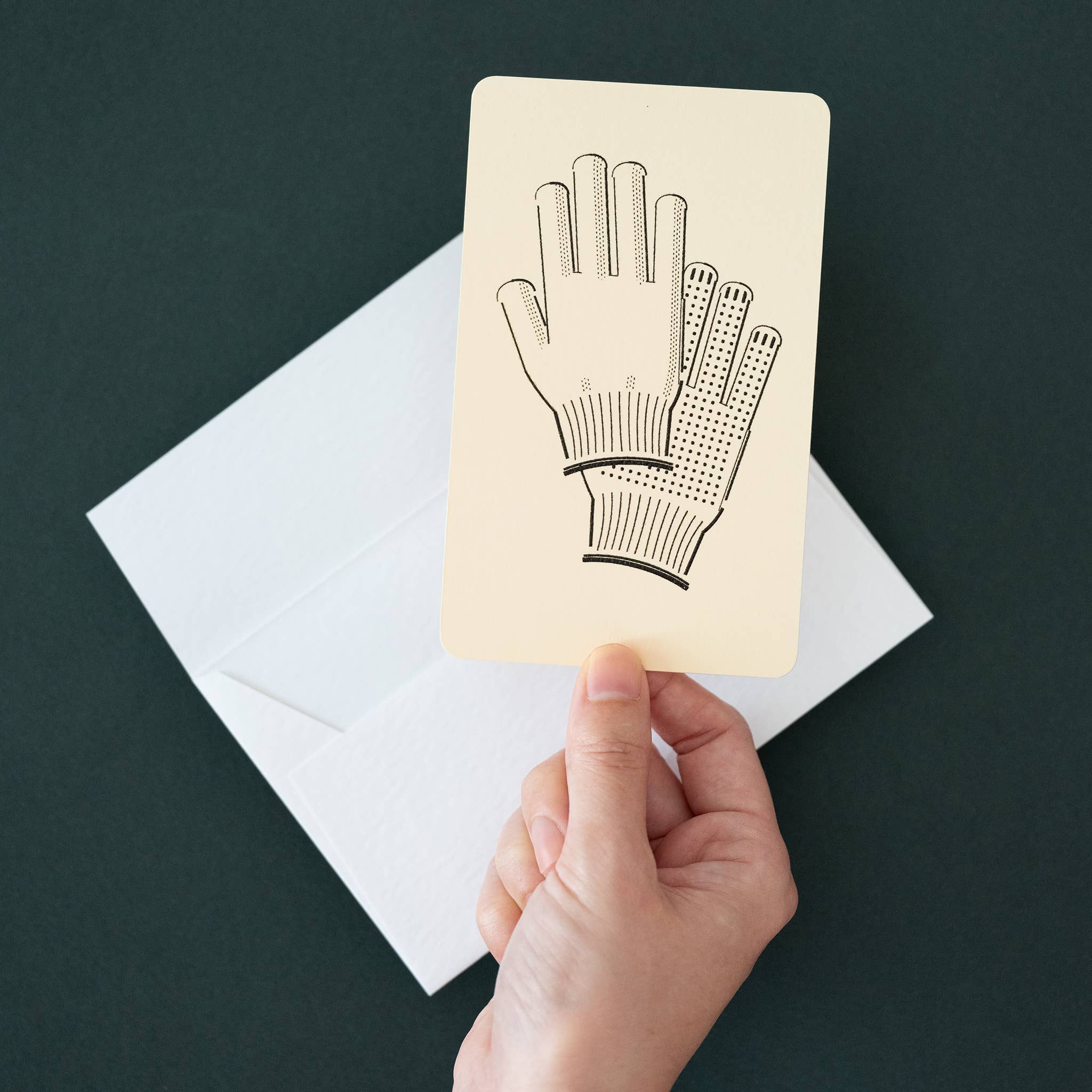 Nandaka – wholesale Everyday greeting card – Handmade Embossed Card | Home Series: Work Gloves2