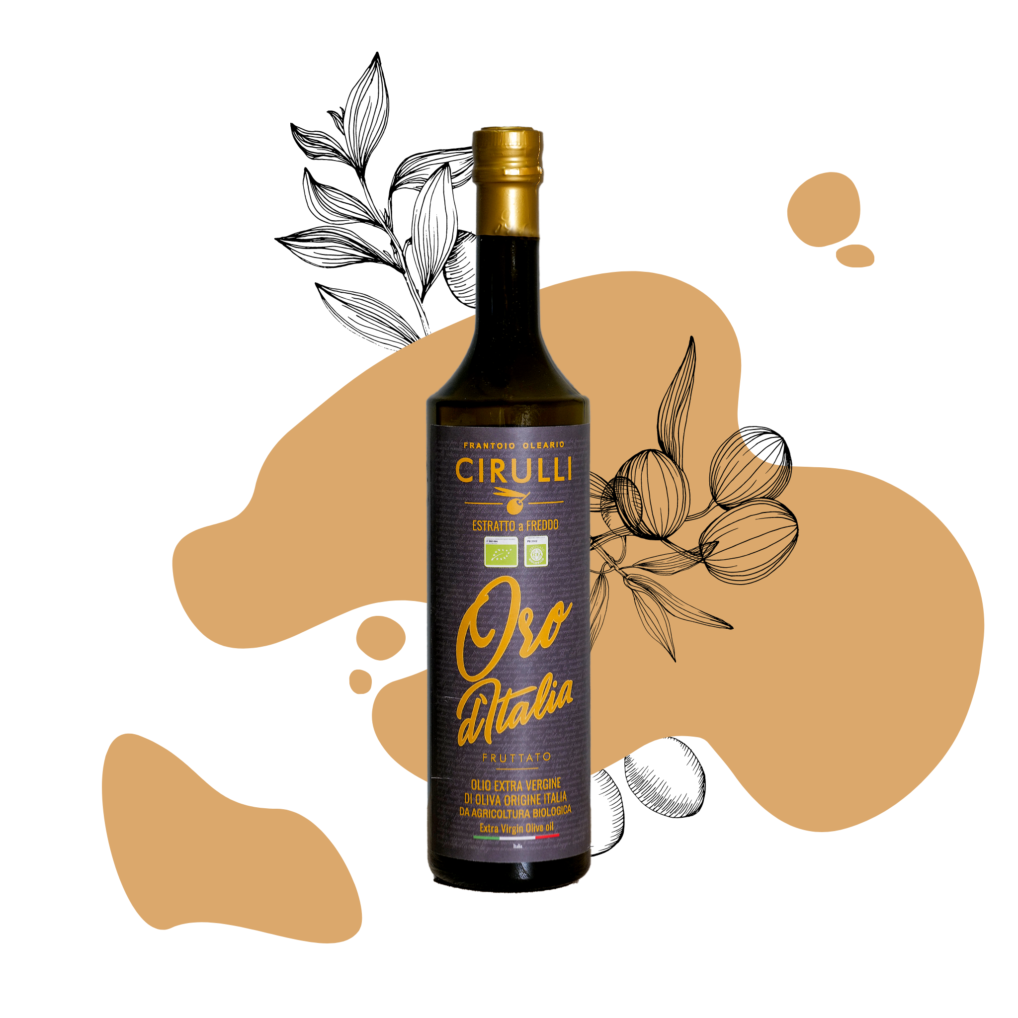 Olio Cirulli – Engroshandel Olivenolie – Tilbyd 3 kasser med 3 flasker ekstra jomfru olivenolie • 751