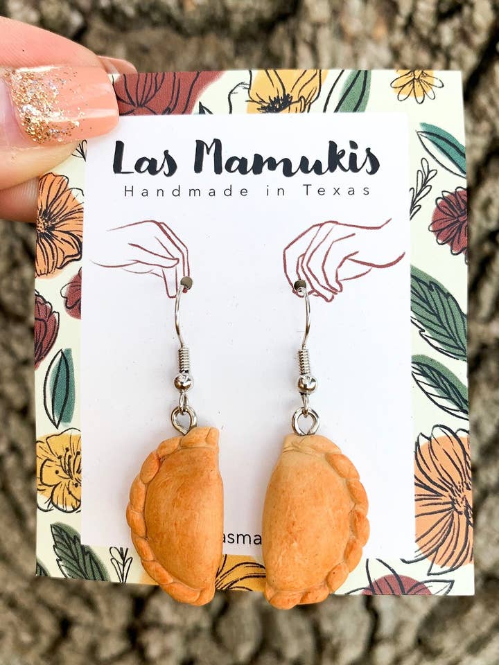 Empanada Earrings for wholesale by Las Mamukis