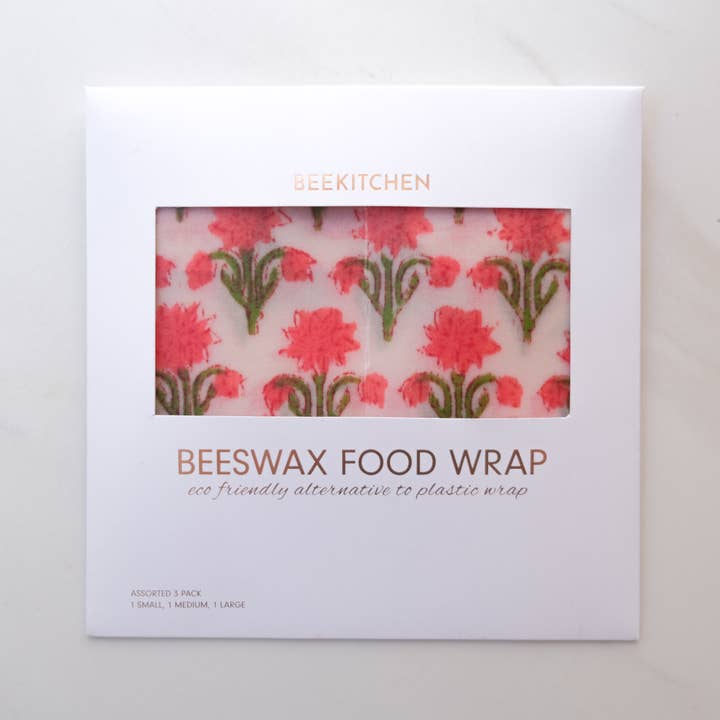 3 Pack - Beeswax Food Wrap Red for wholesale by Bee Kitchen
