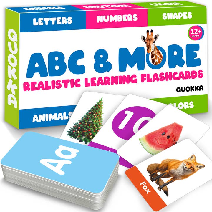ABC Montessori Flash Cards for Toddlers Realistic for wholesale by QUOKKA