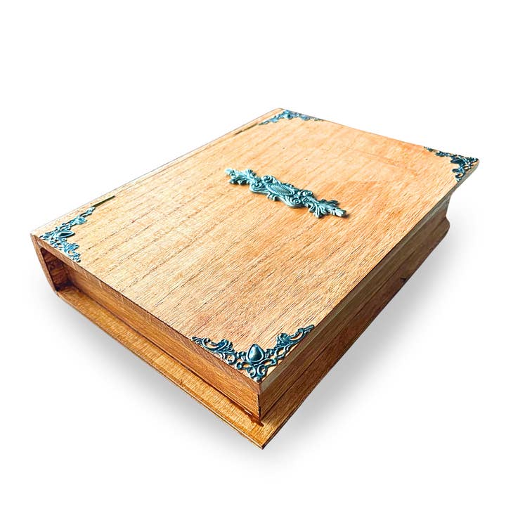 Vintage Faux Book Storage Box, book lovers gift for wholesale by Timeless Motifs