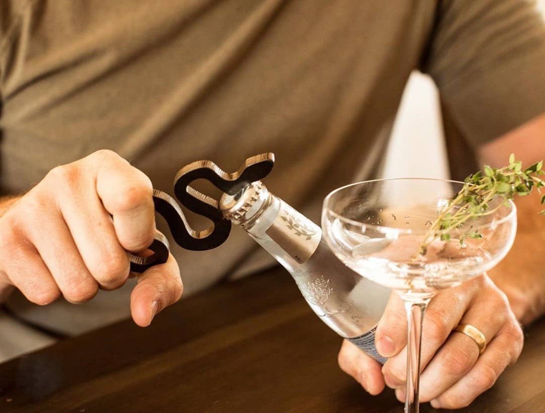 Son of a Sailor – Saca-rolhas por atacado – Abridor de garrafas Sidewinder/Steel Southwest Snake Pop-top2