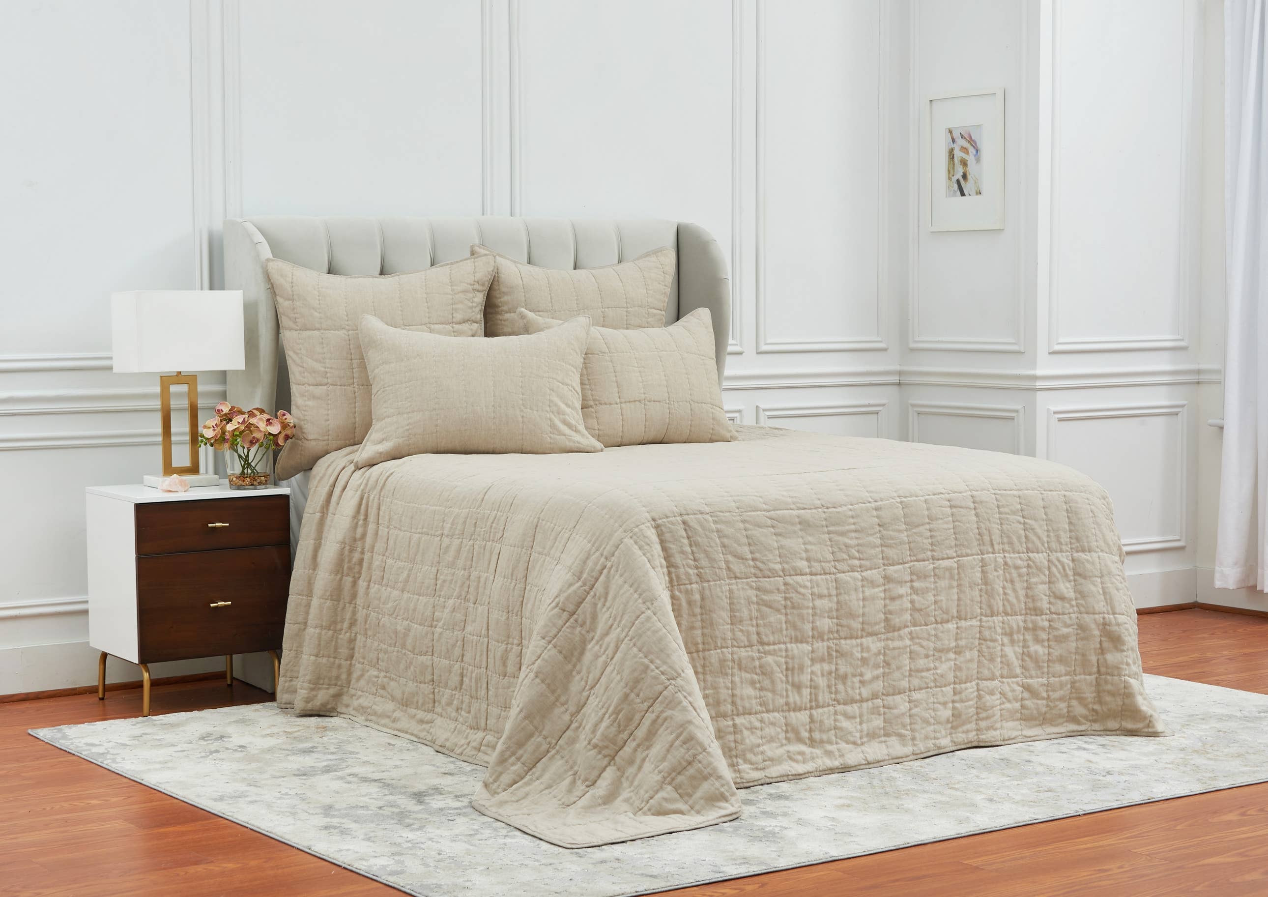 ELISABETH YORK - Vente Courtepointe - Couette Odine Natural2