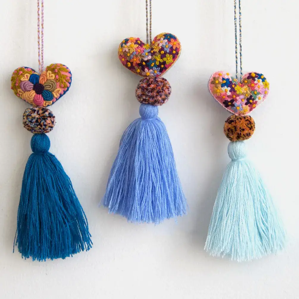 Jitana - Wholesale Ornament - Mini Heart Pom Pom5