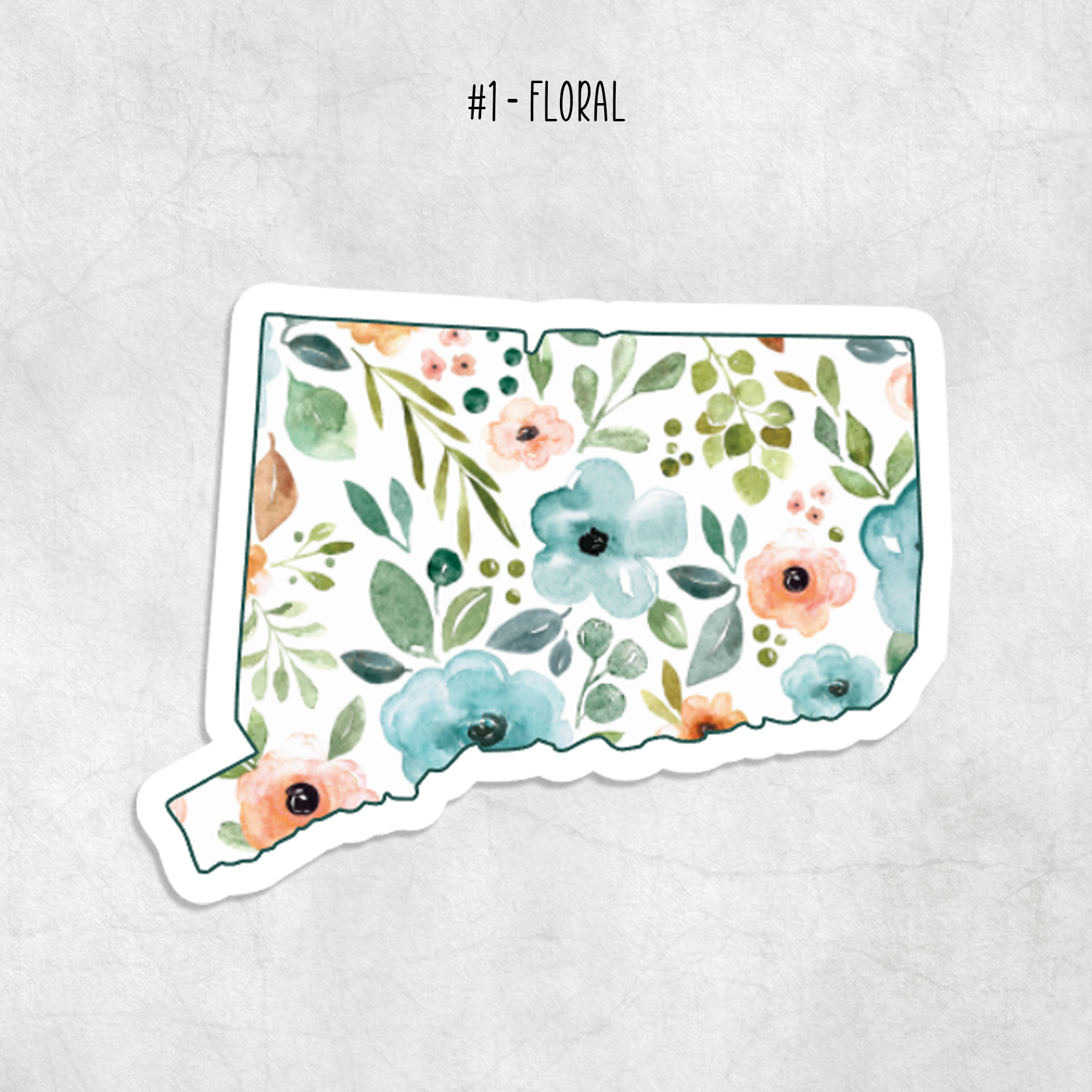 Expression Design Co - Wholesale Sticker - Connecticut-stickers1