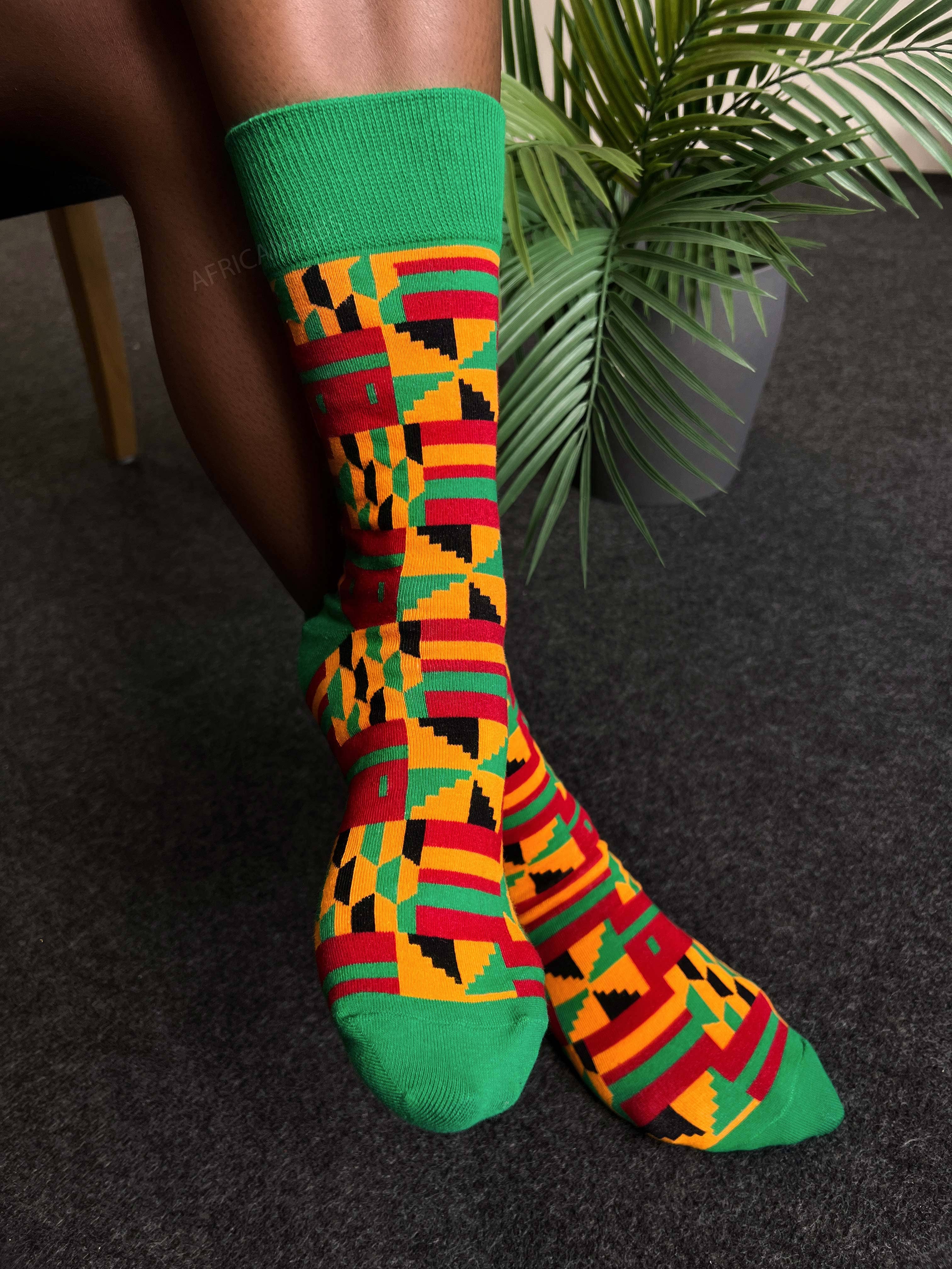 AfricanFabs - Wholesale Socks - Unisex - Mix of 24 different pairs - African socks / Afro socks / African print socks - All 24 styles3