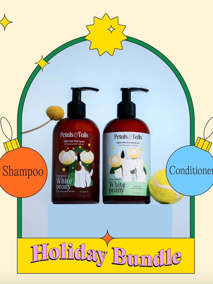 Shampoo and Conditioner Holiday Bundle - 30% off! for wholesale by Petals and Tails CBD