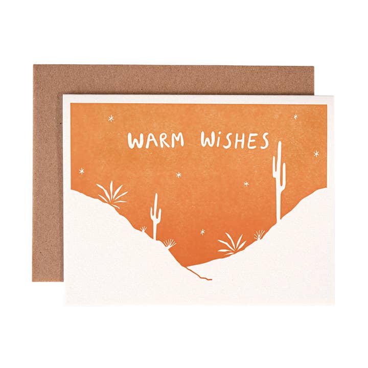 Carte de vœux chaleureux pour la vente par Ink Paper Crafts