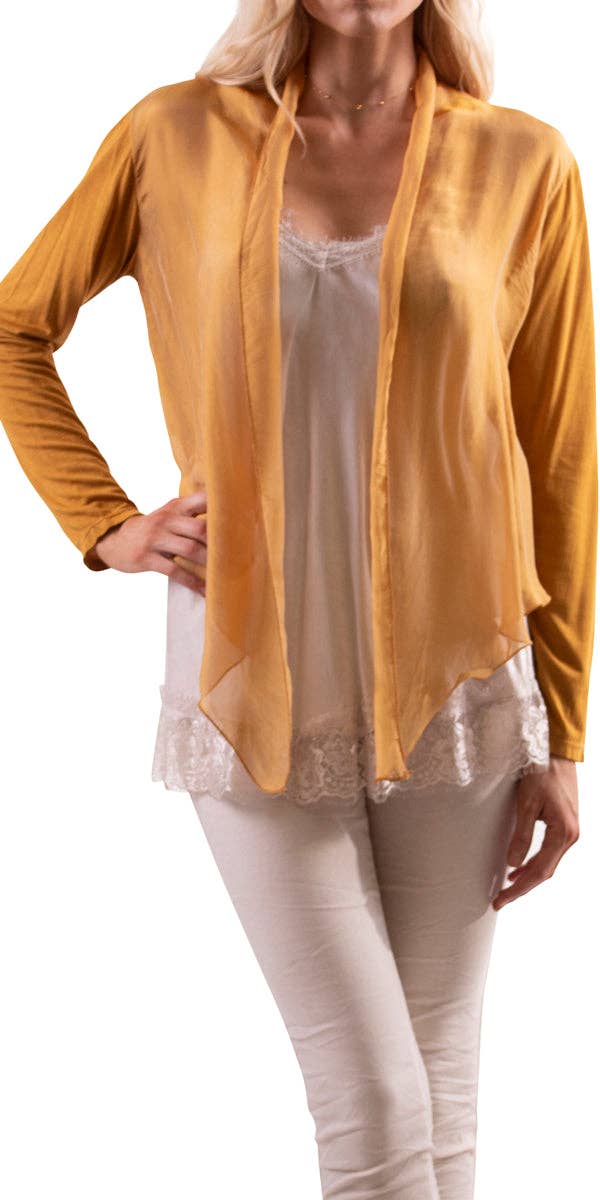 Gigi Moda - Wholesale Cardigan - Women's - Silk Front Cardigan12