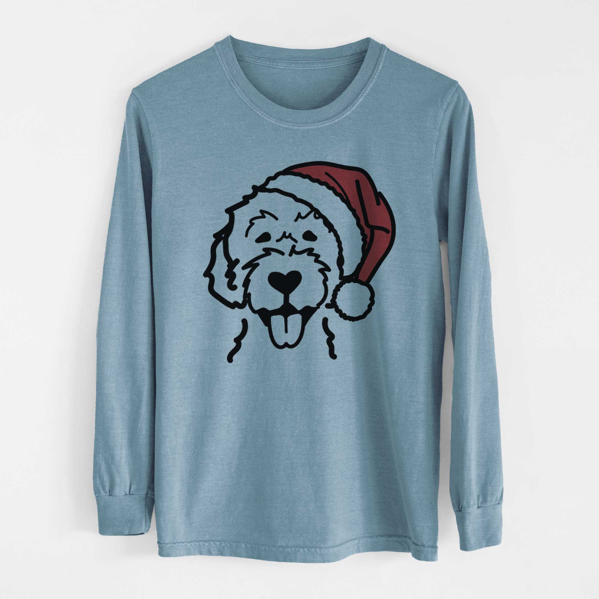 Inkopious - Wholesale Screen Printed T-Shirt - Unisex - Jolly Labradoodle - Heavyweight 100% Cotton Long Sleeve1