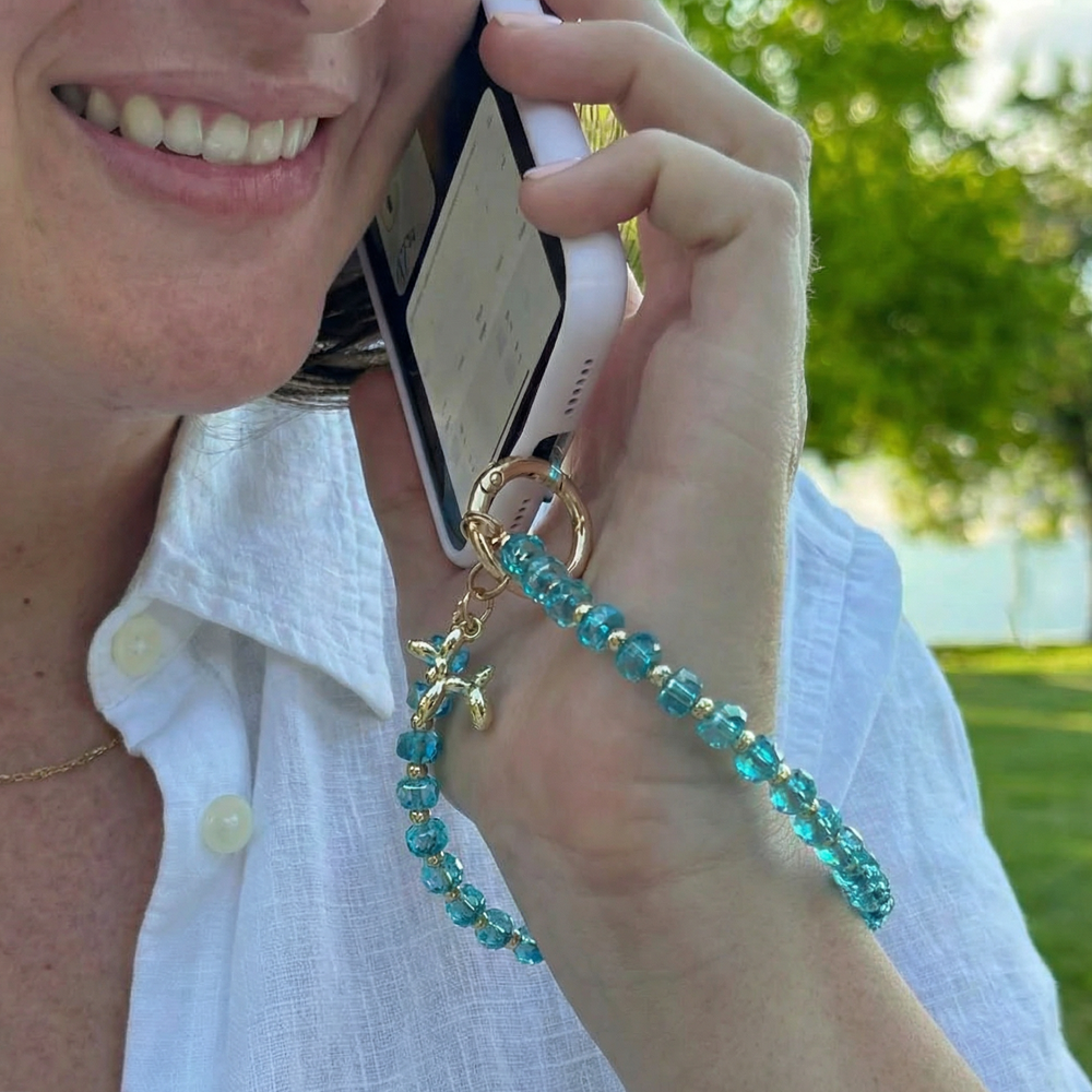 Save The Girls - Wholesale Wristlet - Clip & Go Beaded Wristlet Bedazzled Collection3