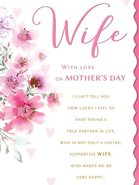 Mors dag-kort, Fru, Rosa blommor för wholesale av Piccadilly Greetings