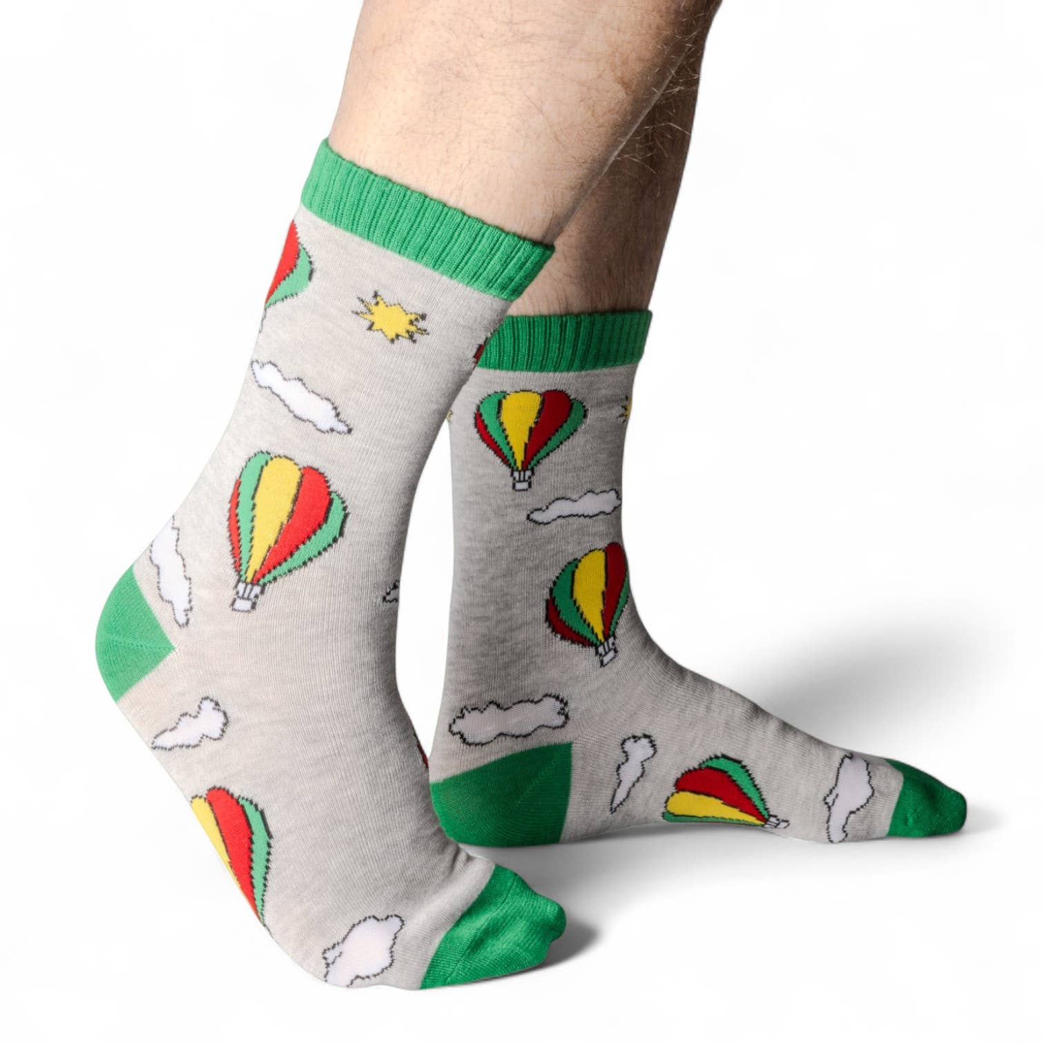 Jess & Lou - Vente Chaussettes – homme - Chaussettes en bambou montgolfière pour hommes BM1311