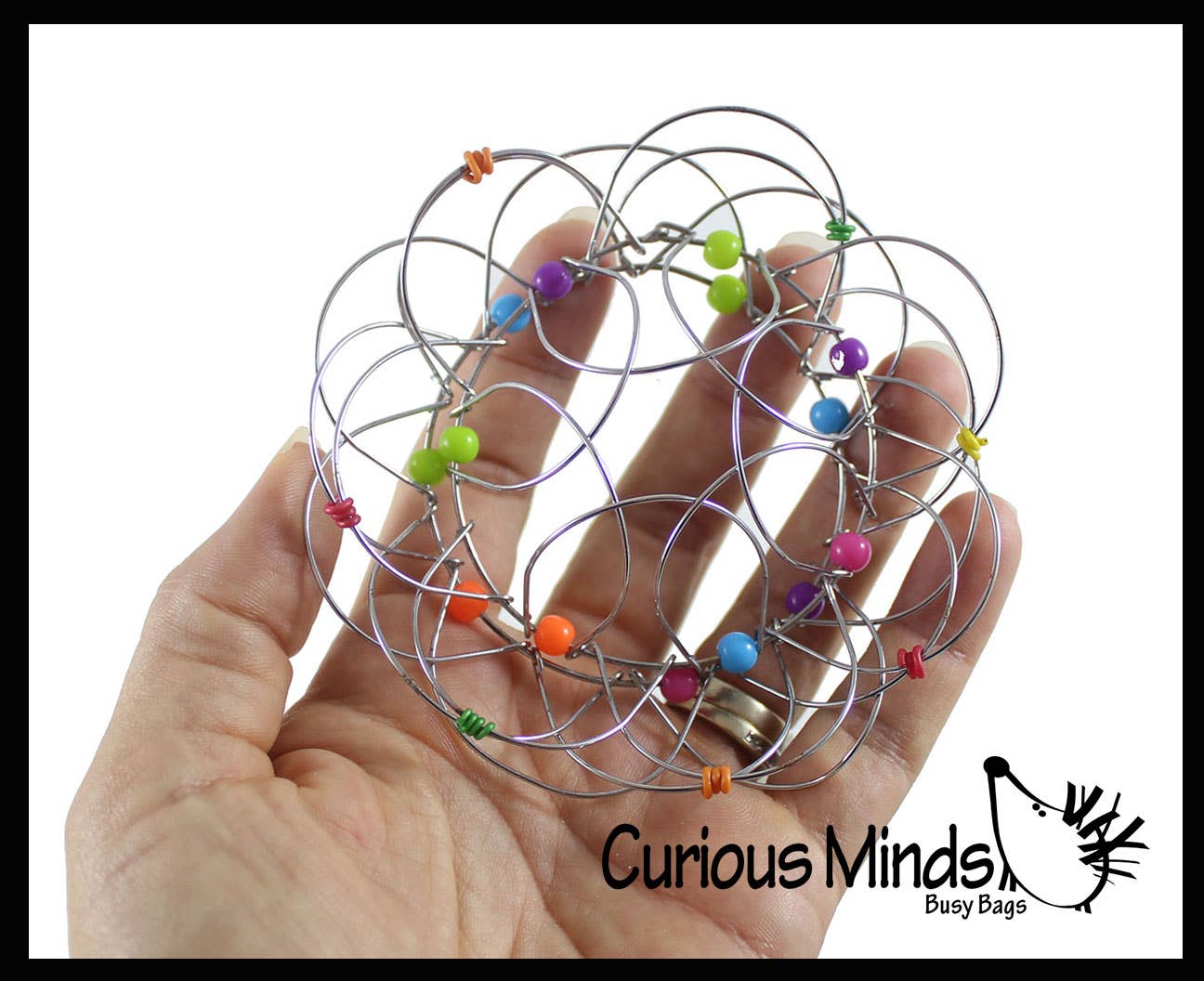 Curious Minds Toys - Wholesale Fidget Toy - Kids - 1 Wire Infinity Flower Magic Endless Folding Fidget Toy - Fl8