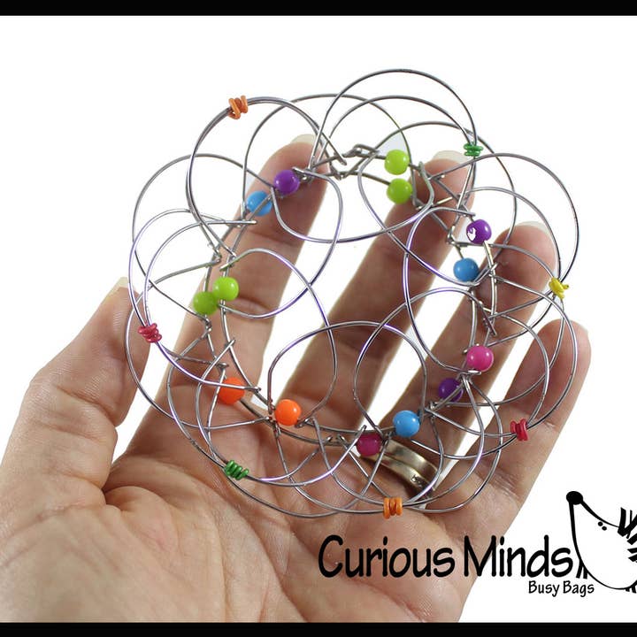 Curious Minds Toys - Wholesale Fidget Toy - Kids - 1 Wire Infinity Flower Magic Endless Folding Fidget Toy - Fl8