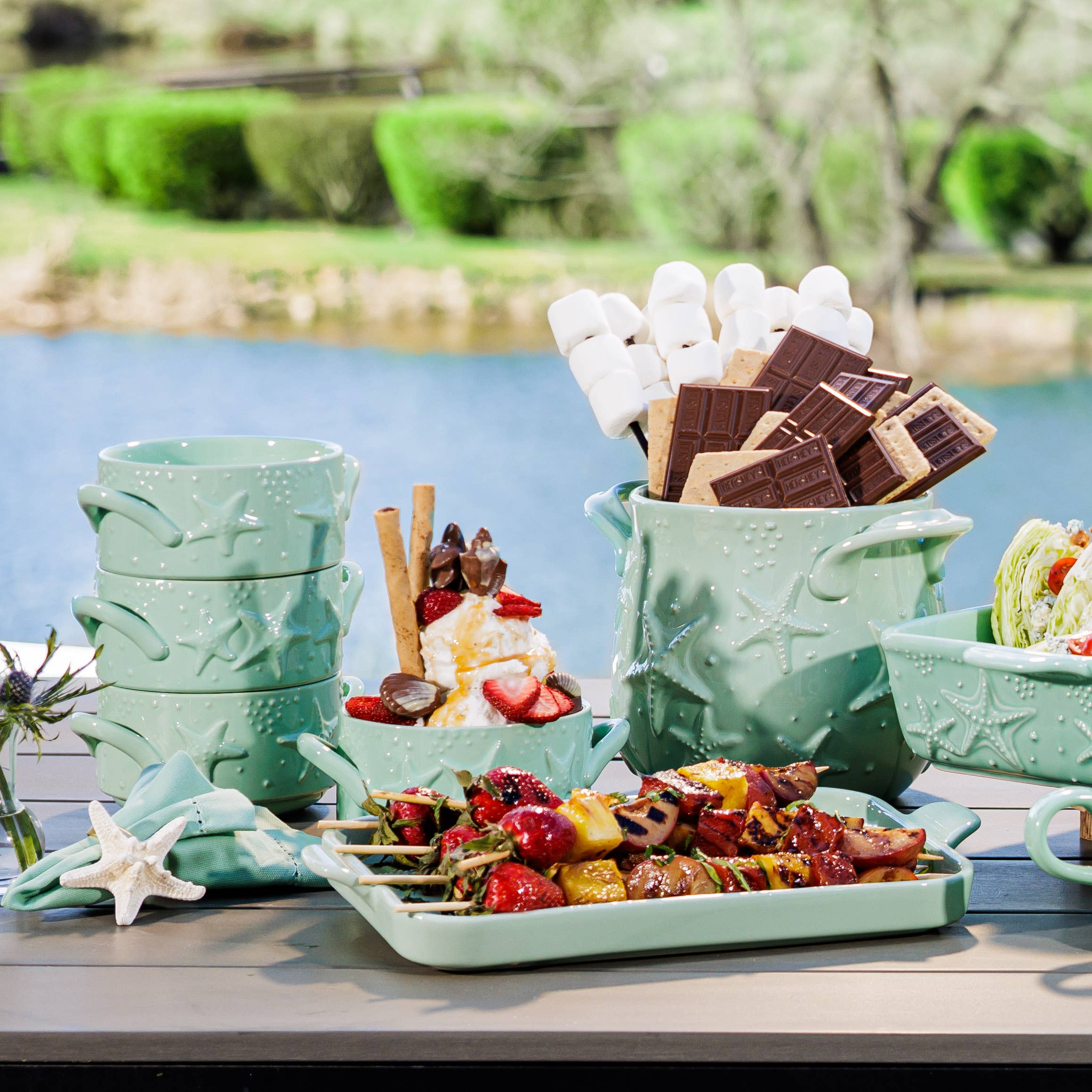 Temp-tations - Wholesale Bowl - Temp-tations Stoneware Stack-A-Bowls Set/4 bowls w/holder5