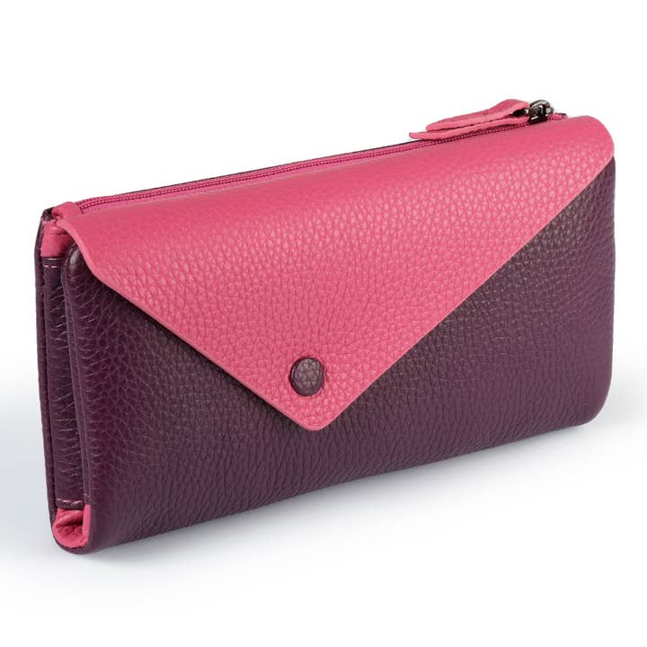 Londo - Vendita all'ingrosso Portafoglio - Unisex - Portafoglio a Busta in Pelle di Alta Qualità Otto Angelino con Scomparti Compatibili per Telefono, Blocco RFID - Unisex20