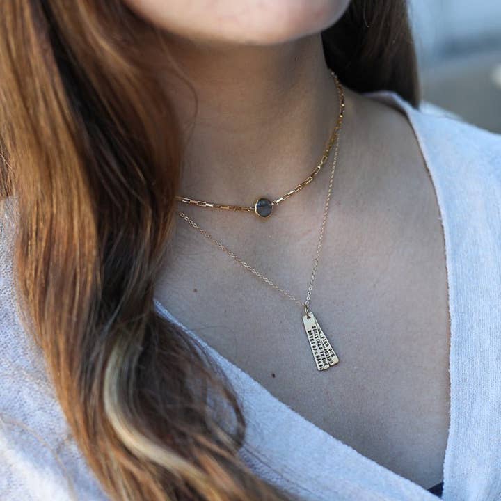 Chocolate and Steel - Wholesale Pendant/Charm Necklace - Sometimes in the Waves of Change We Find our True Direction - Quote Necklace8