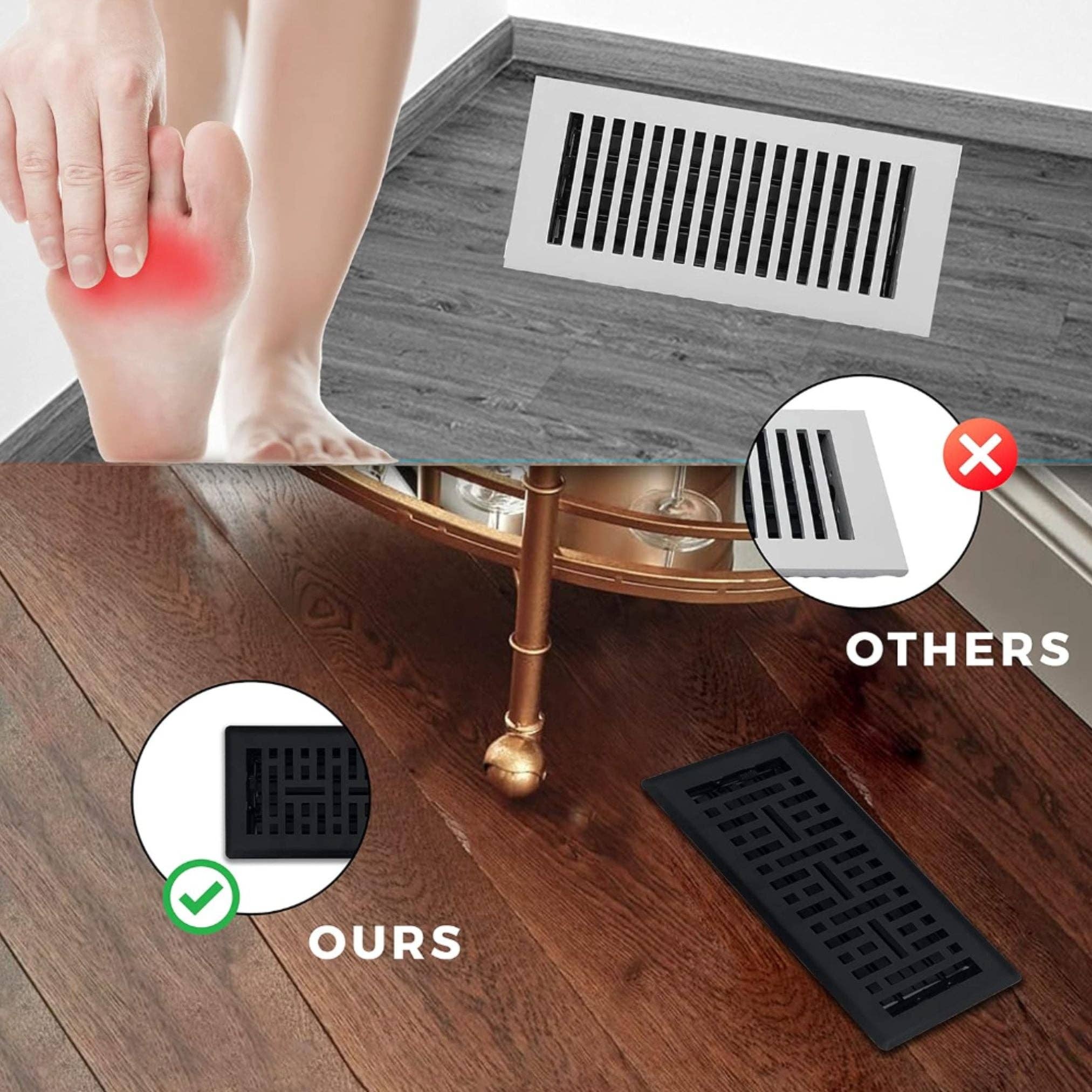 FLI Products – wholesale Floor mat – Sierra Grates Metro Steel Floor Register10