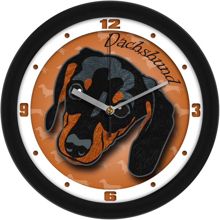Dachshund Dog Wall Clock for wholesale by Sun Time