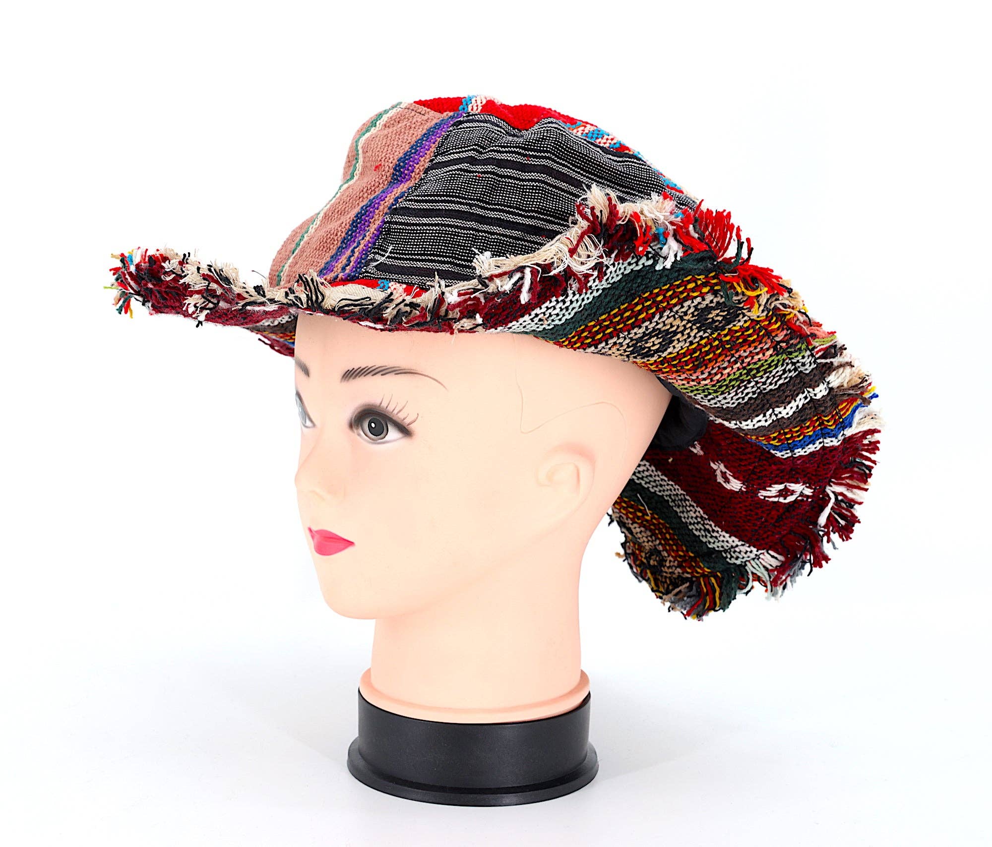 Himalaya Handmade – Chapéu de pescador - Mulher por atacado – Chapéu boêmio artesanal de retalhos hippie de cânhamo26