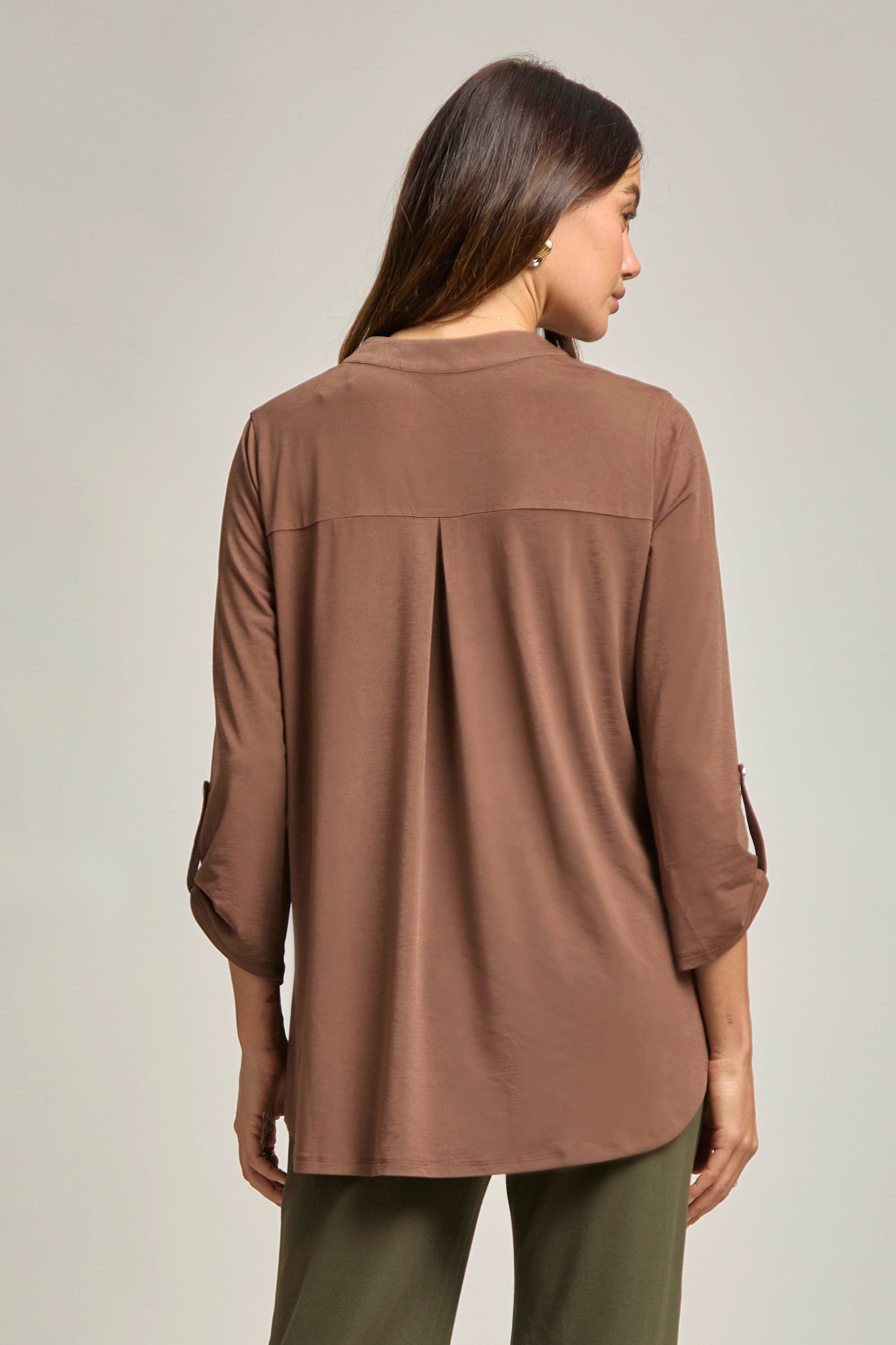 Dear Scarlett - Vente Chemisier – femme - Blouse Lizzy à manches 3/4, pratique pour le voyage14