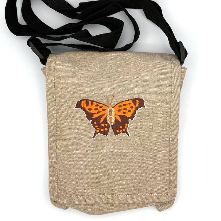 Women of the Cloud Forest – Großhandel Umhängetasche – Unisex – Question Mark Butterfly Field Bag